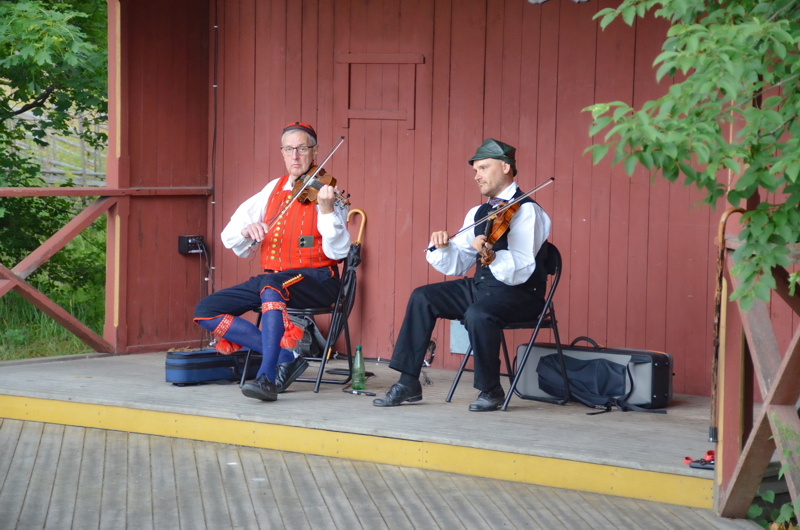 12 - Swedish folk musicians performing at an outdoor event